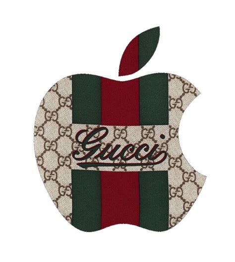 gucci apple|gucci apple logo wallpaper.